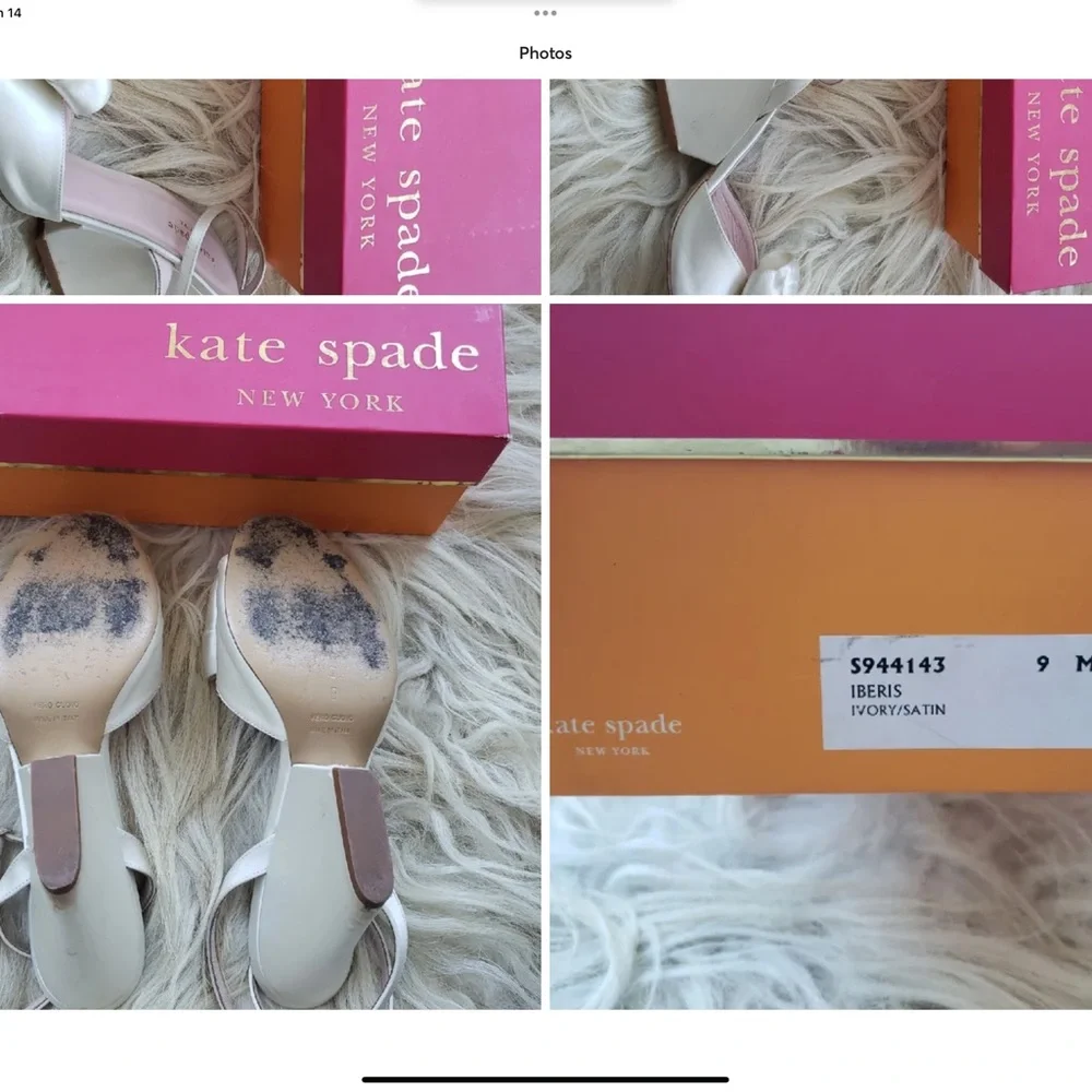 Kate Spade New York - Iberis Heel in Ivory - Women’s 9 WORN ONCE